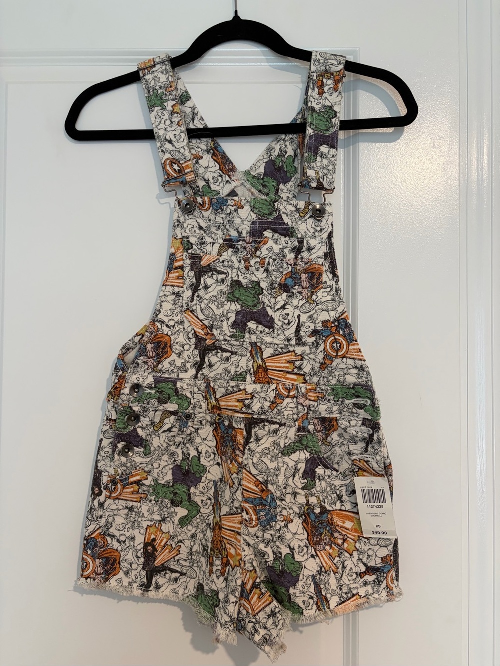 NWT Her Universe Marvel overalls; XS